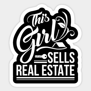 This Girl Sells Real Estate Sticker